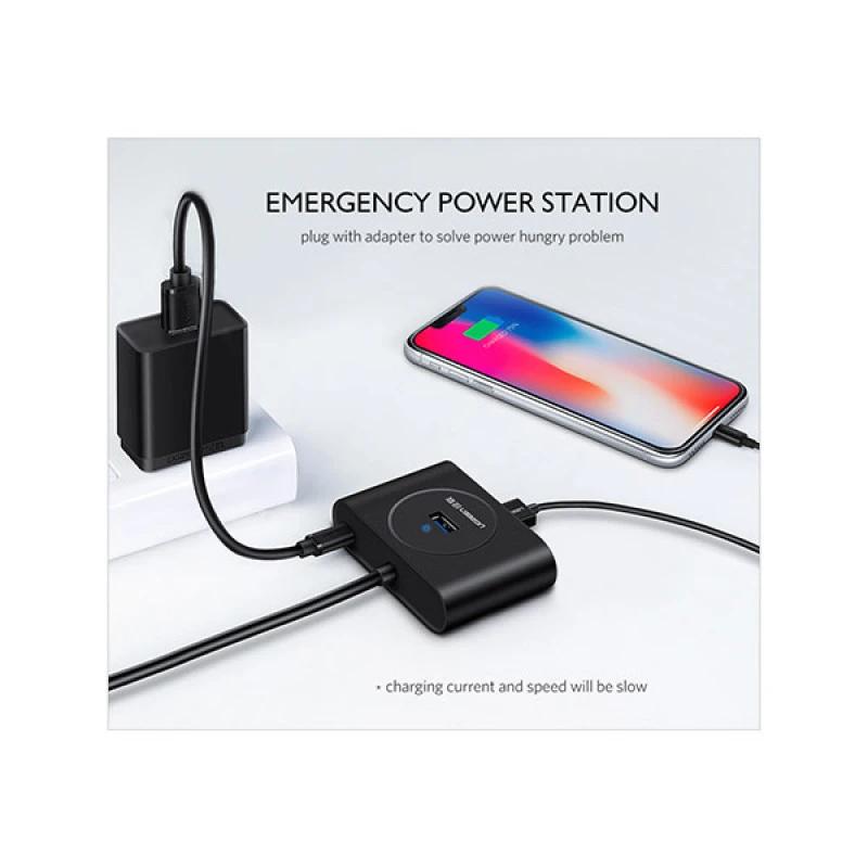 Ugreen CR113 4-in-1 USB 3.0 Hub - 1M