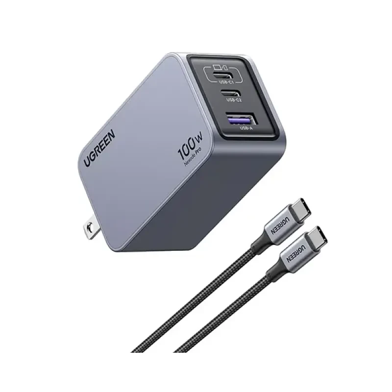 Ugreen  X757 (25873) Nexode Pro 100W 3-Port GaN Fast Charger - US