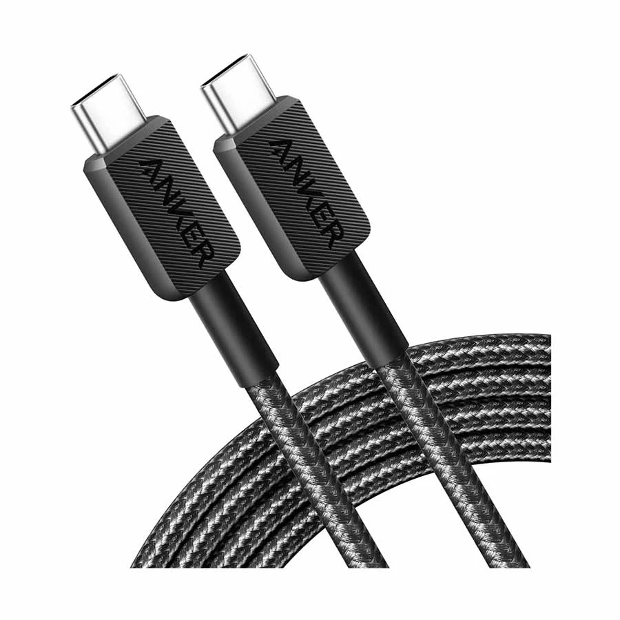 Anker 322 USB Type-C Male to Male, 1.8 Meter, Black Charging & Data Cable #A81F6H11