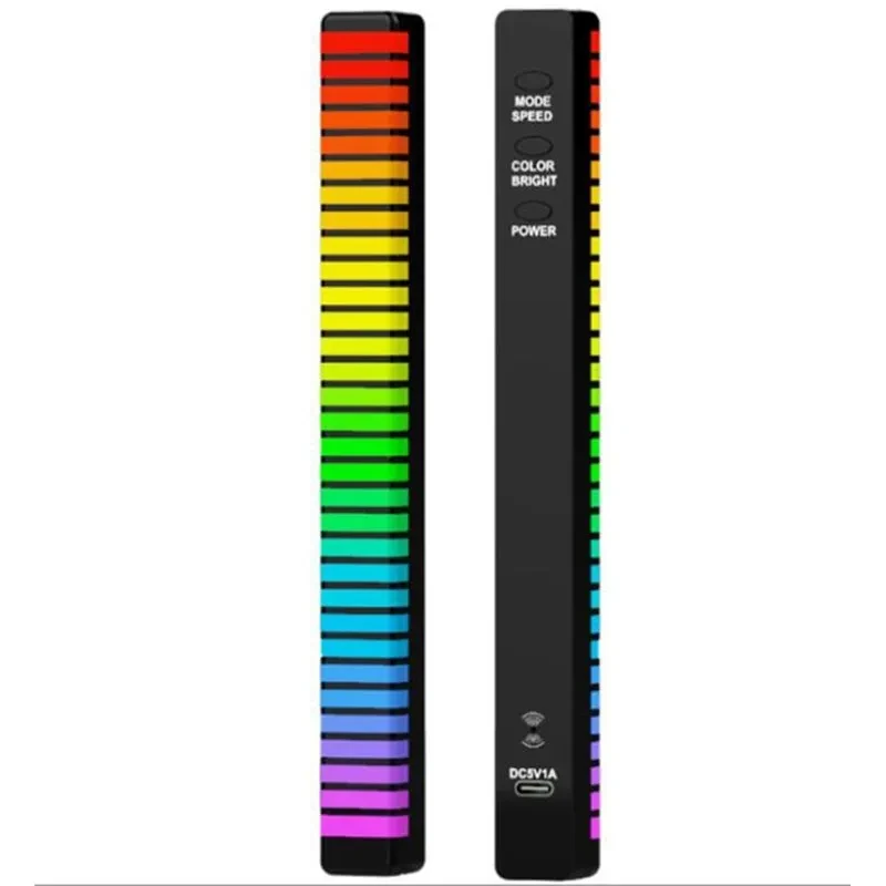 3D RGB APP Control Rechargeable Rhythm Light With Voice-Activated Pickup (D10)