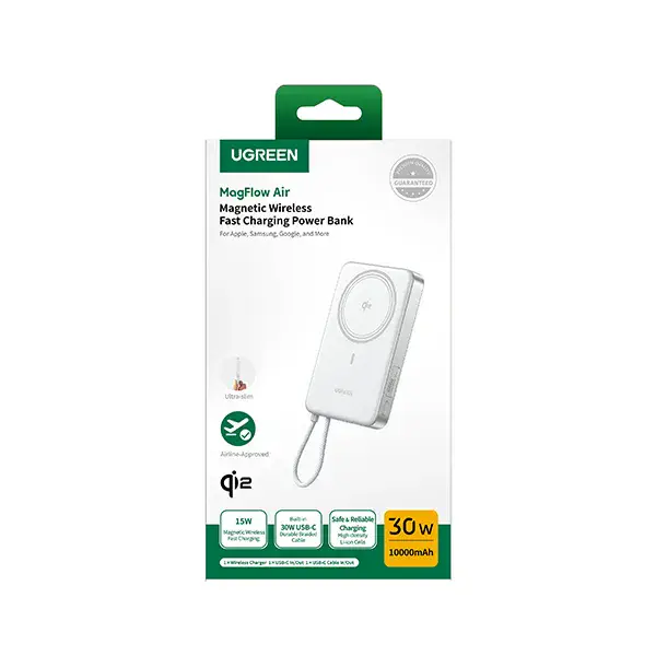 UGREEN PB570 (75983B) 10000mAh 30W Magnetic Wireless Power Bank