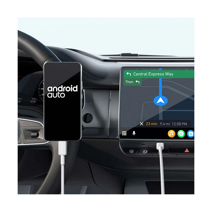 Anker 322 USB Type-C Male to Male, 1.8 Meter, White Charging & Data Cable #A81F6H21 Thumbnail