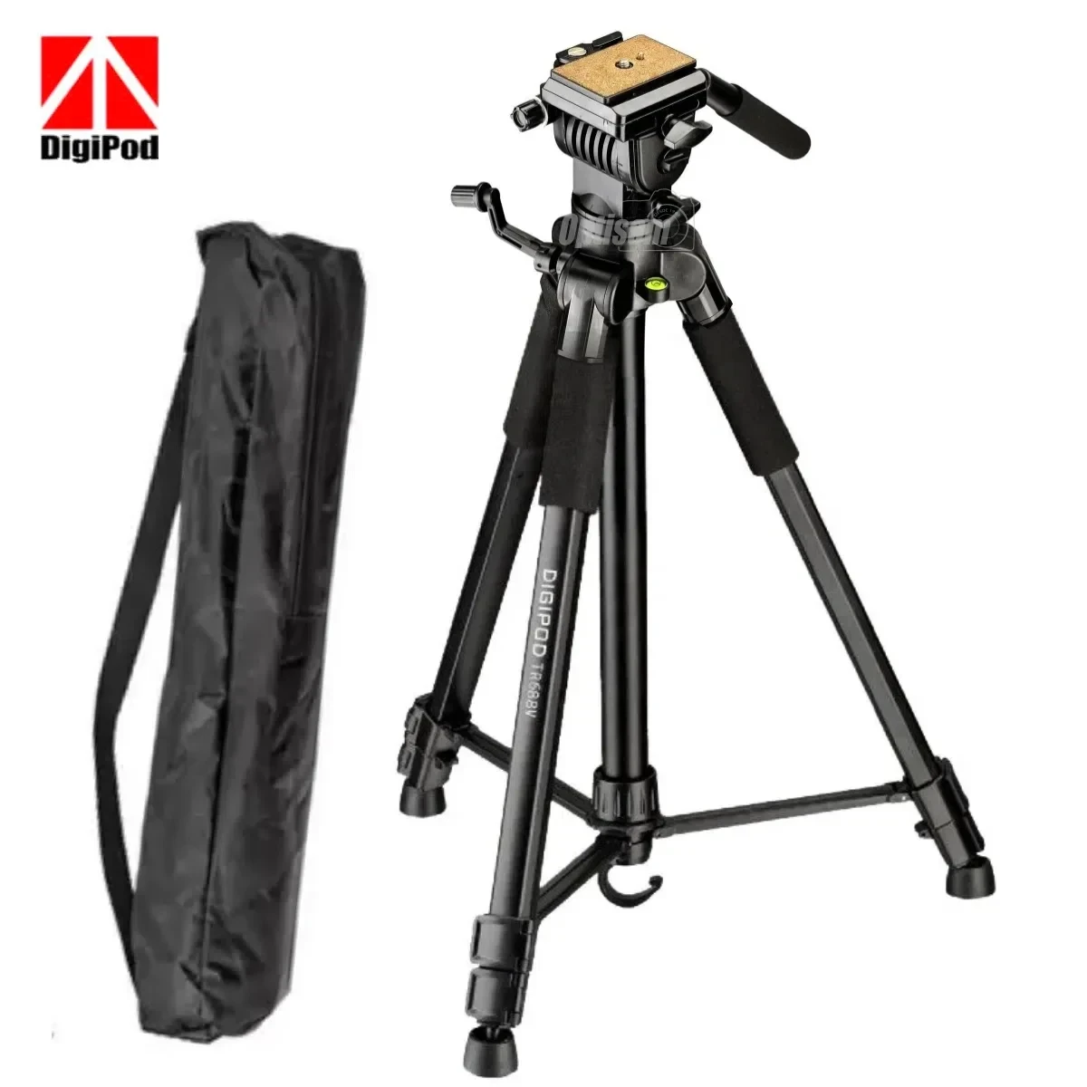 Digipod TR-688V High-Quality Video Tripod for DSLR Cameras and Camcorder