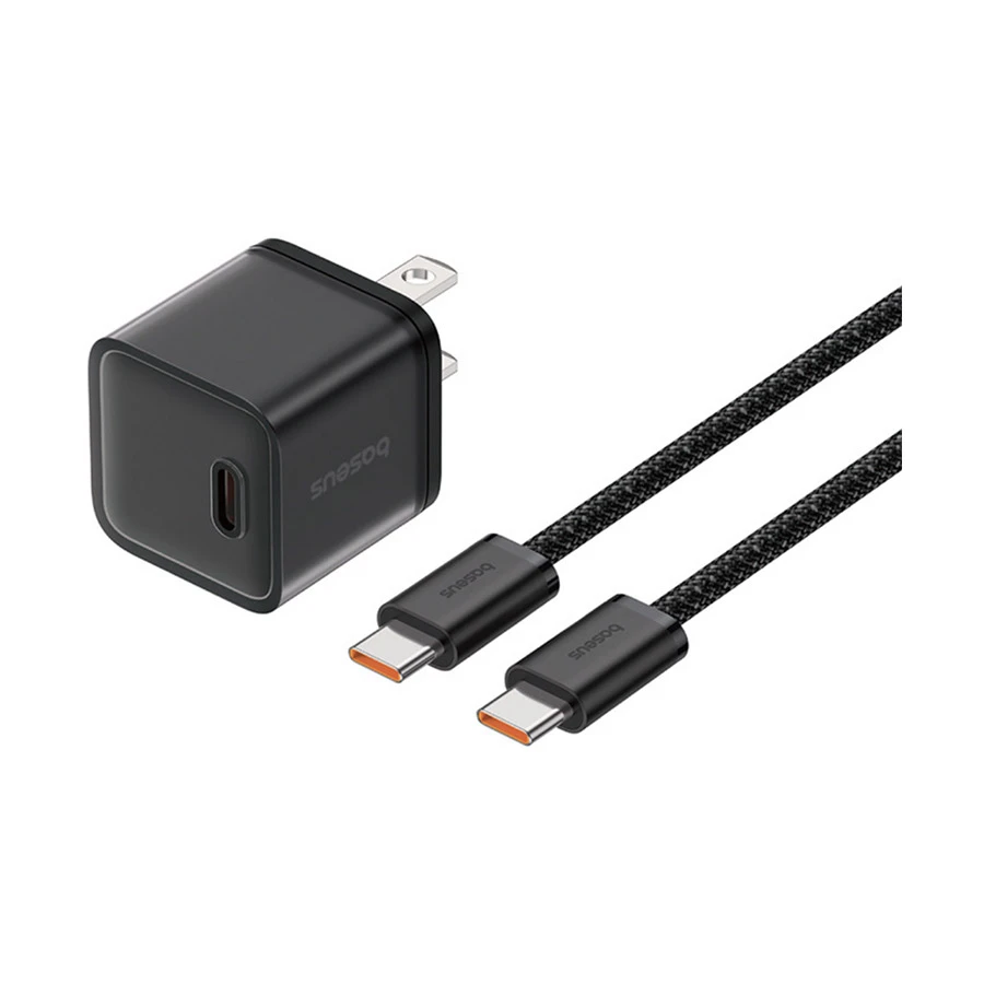 Baseus GaN5S Fast Charger 20W Adapter with Type C Cable