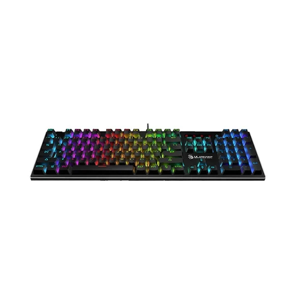 A4Tech Bloody B820R Light Strike RGB Animation LK Switch Gaming Keyboard (With Extra Dual Color & 8 Keycaps)