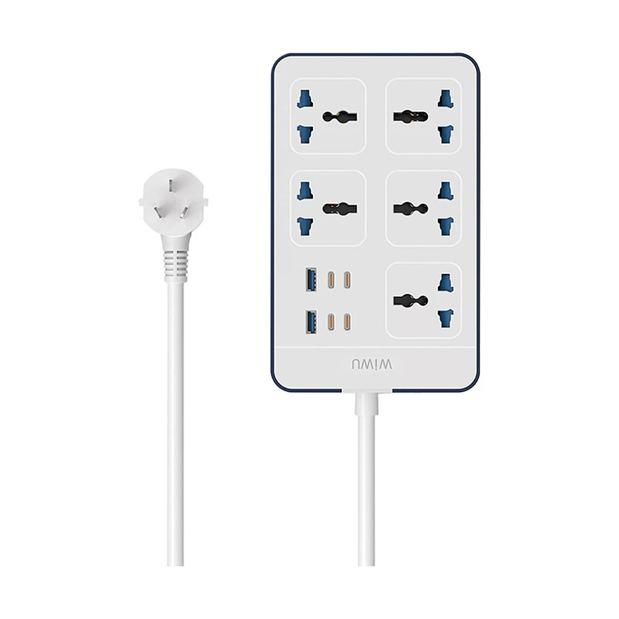 WiWU Wi-S006 20W 3 Pin 5 Port Power Strip