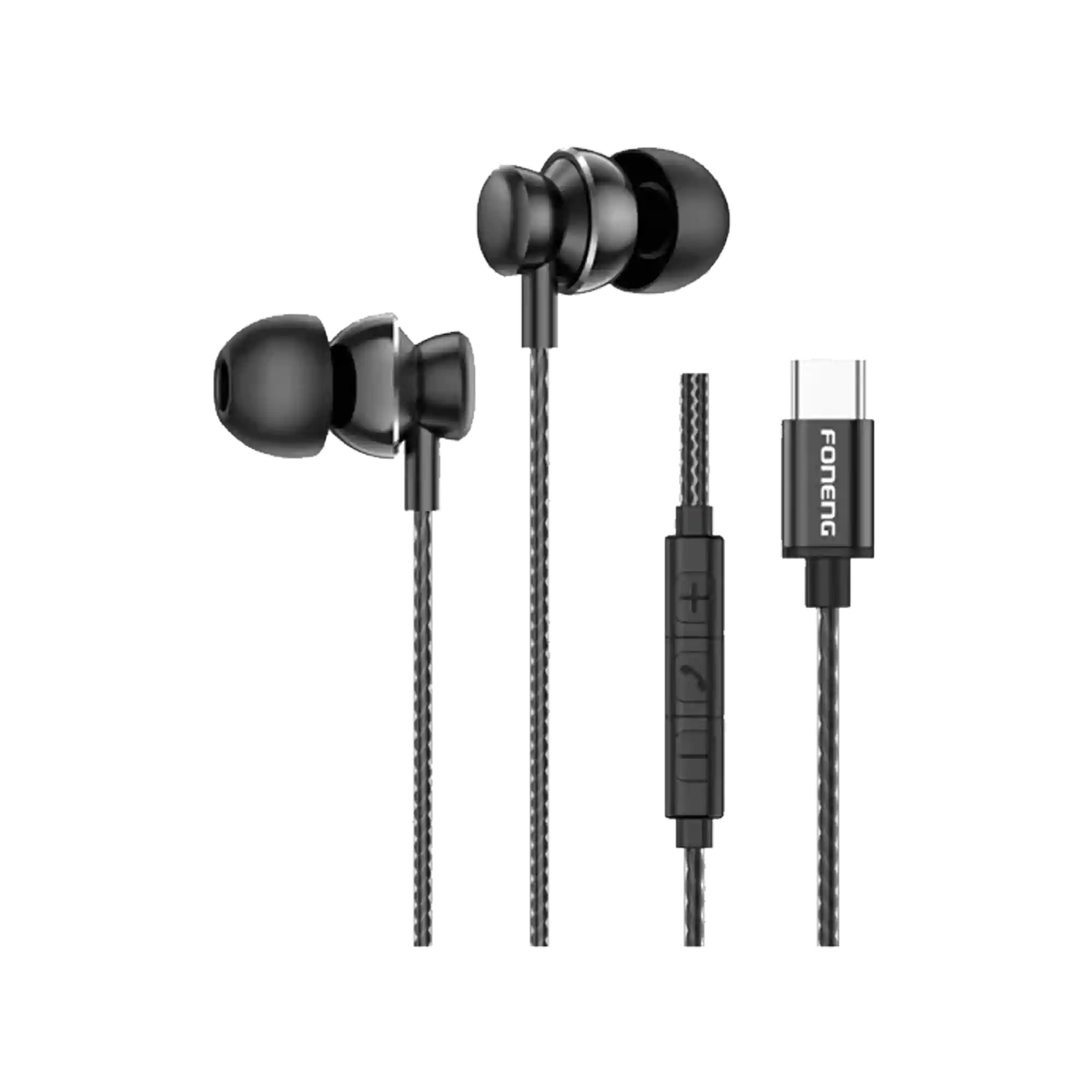 Foneng T67 Type-C In-Ear Heavy Bass Wired Earphone