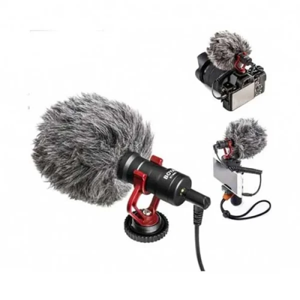 BOYA BY-MM1 Professional Cardioid Shotgun Microphone for Android Smartphone PC Canon Nikon DSLR Camera Recording Vlog