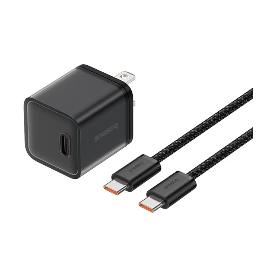 Baseus GaN5S Fast Charger 30W Adapter with Type C Cable