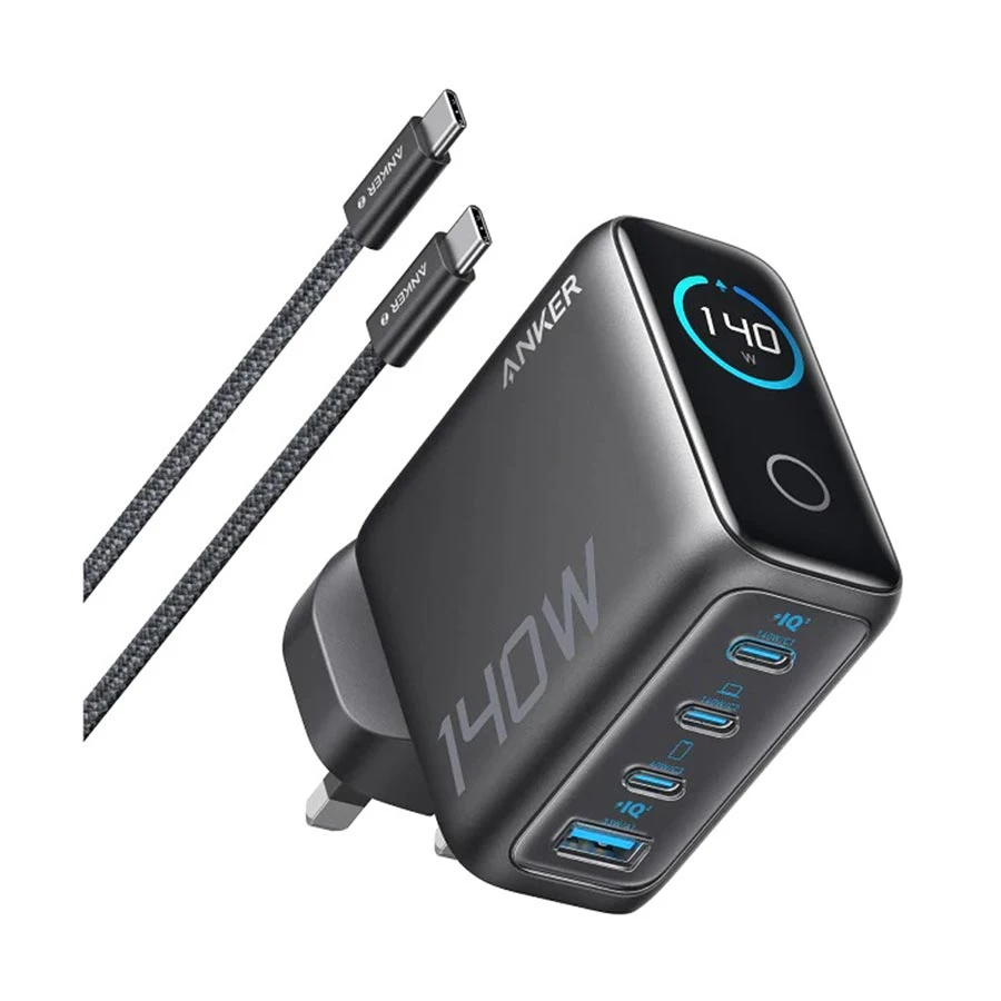 Anker Zolo 140W 4-Port PD Type-C Charger Adapter with Cable