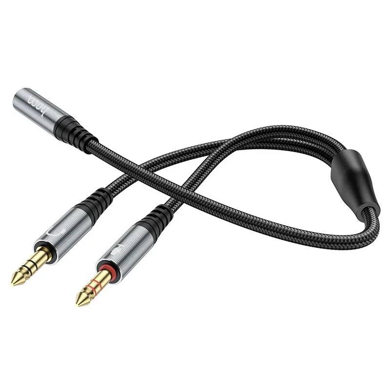 Hoco UPA21 3.5mm Female to 2*3.5mm Male Audio Cable Adapter