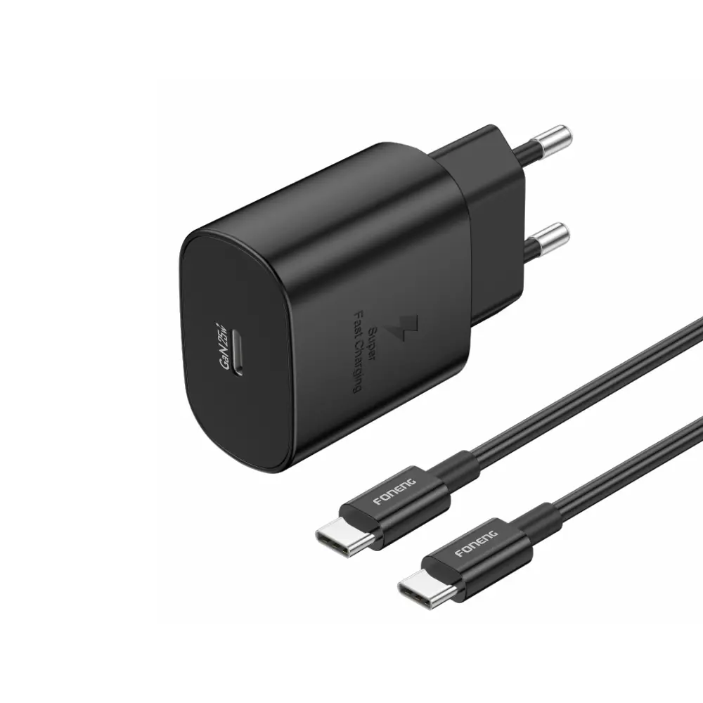 Foneng EU51 PD 25W GaN USB-C Wall Charger With Type-C Cable