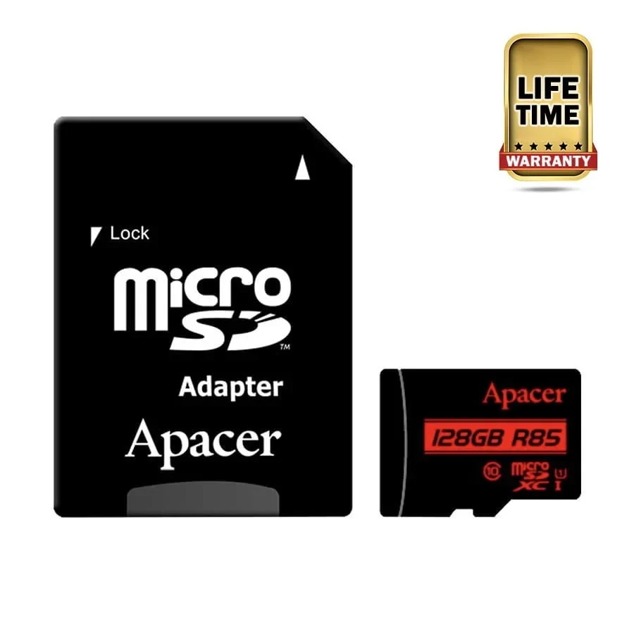 Apacer R85 128GB Micro SD Memory Card Class 10 With Adapter