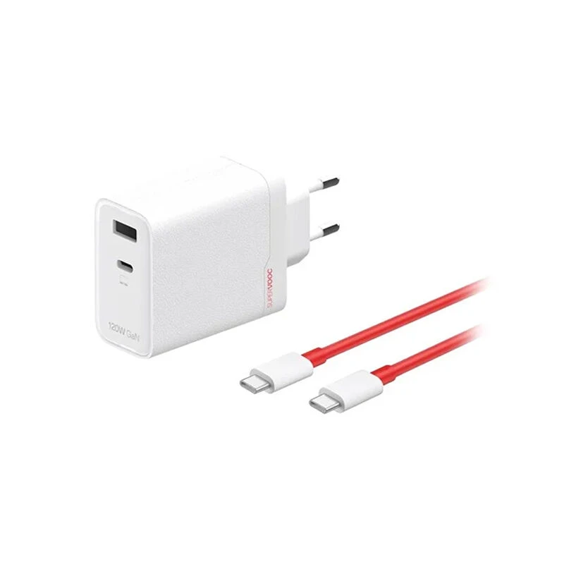 OnePlus SUPERVOOC 120W Dual Ports Power Adapter with C to C Cable