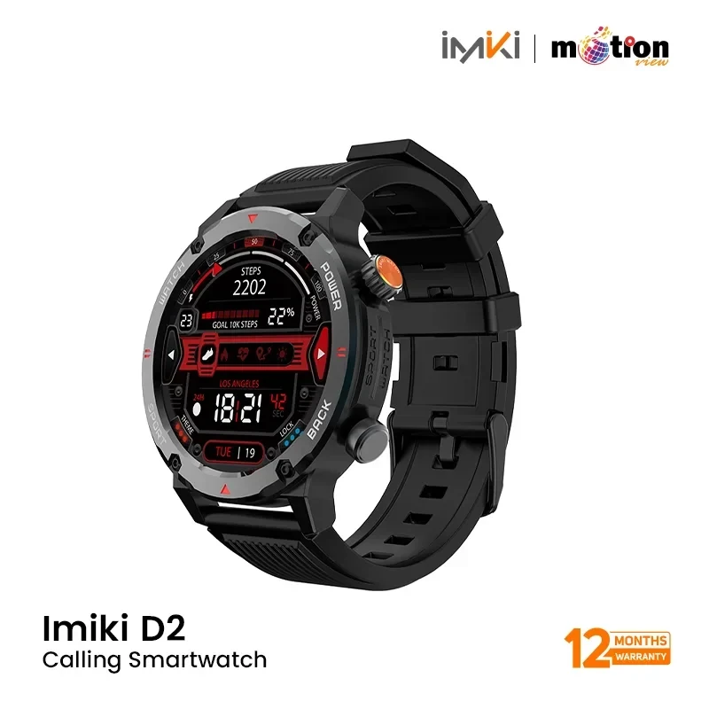 Imiki D2 Bluetooth Calling Rugged Smart Watch