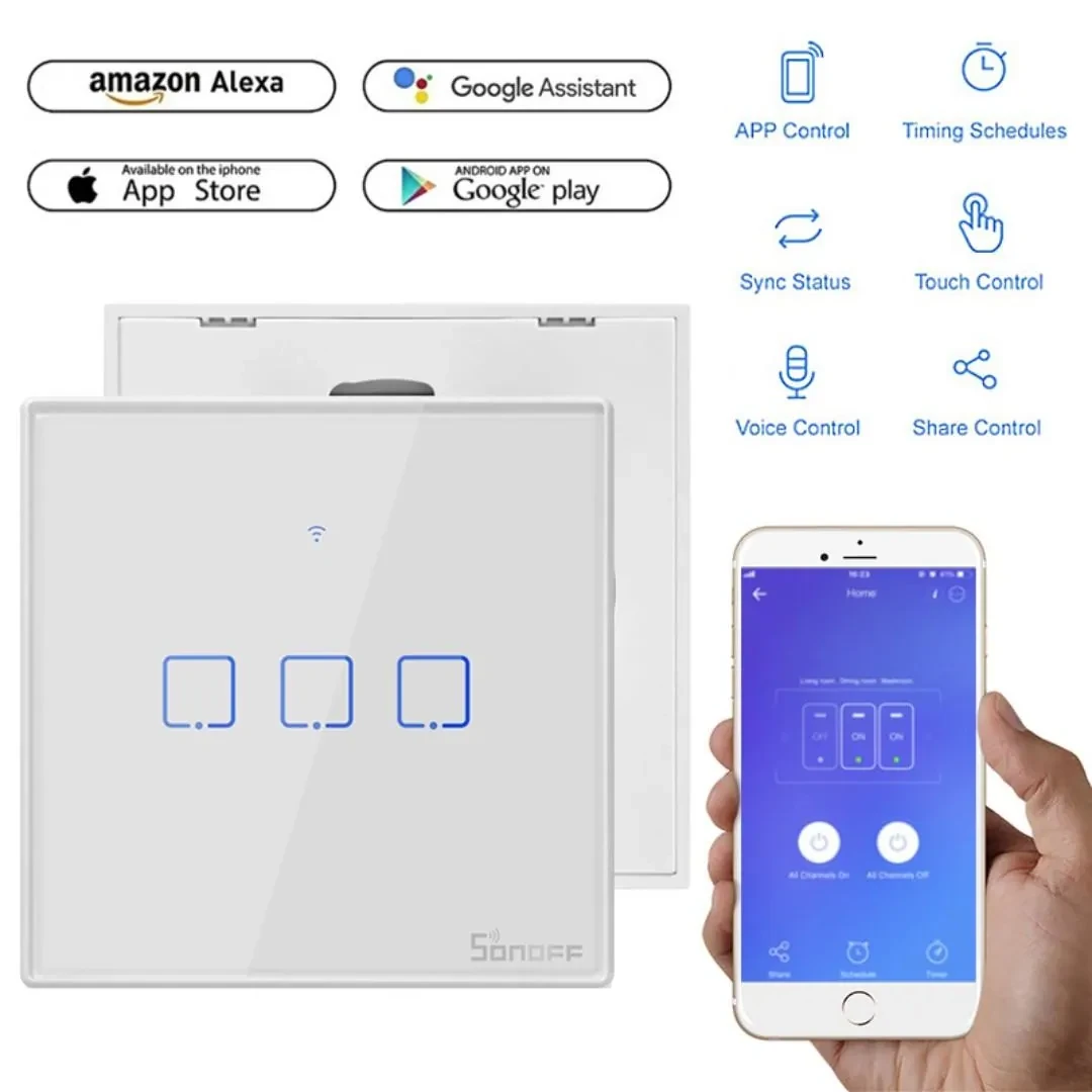 Sonoff wifi store switch google assistant