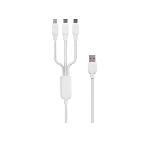 Foneng X80 1.2m 3-in-1 USB to USB-C / Lightning / Micro USB Cable