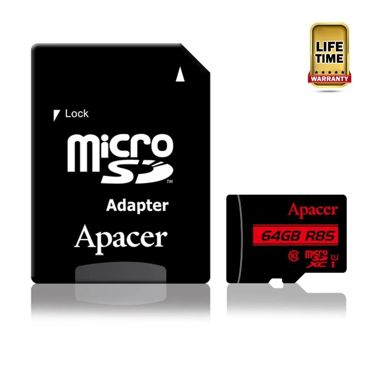 Apacer R85 64GB Micro SD Memory Card Class 10 With Adapter