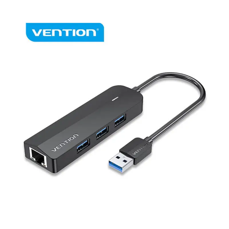 Vention CHNBB 3-Port USB 3.0 Hub with Gigabit Ethernet Adapter