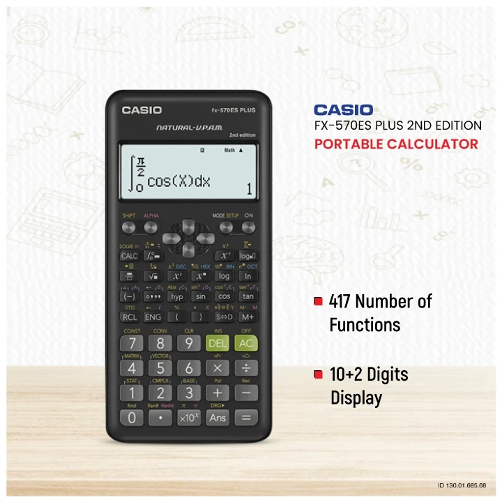 Casio FX-570ES PLUS 2nd Edition Scientific & Graphing Calculator