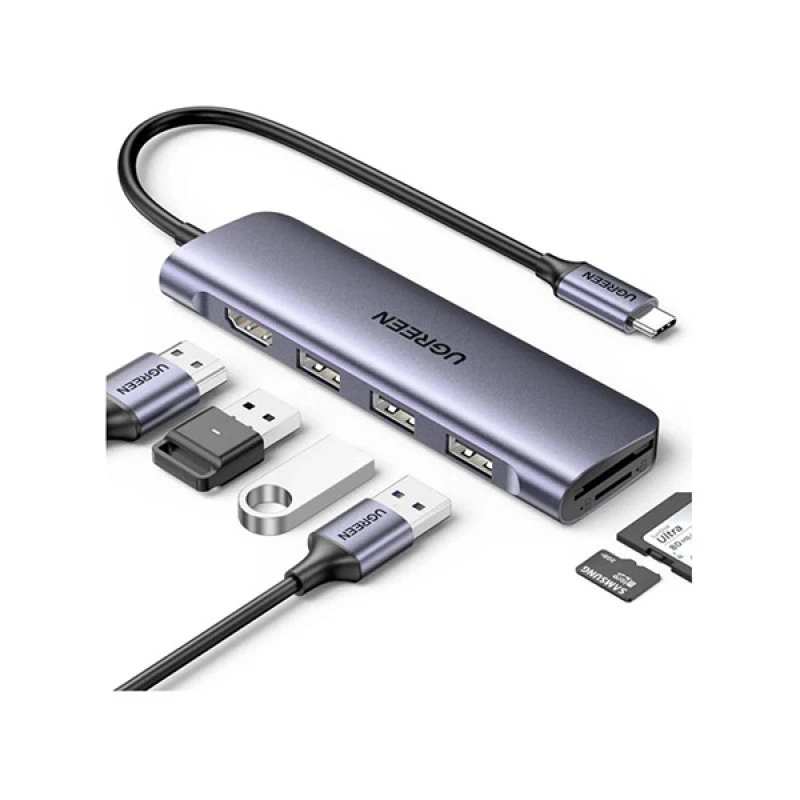 Ugreen CM511 (20956A) 6-in-1 USB-C TO USB Multifunction Hub