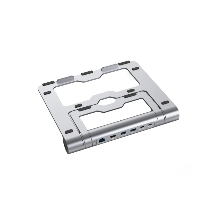 Vyvylabs Wisdom Series Laptop Stand 6-in-1 Multifunctional HUB Docking Station