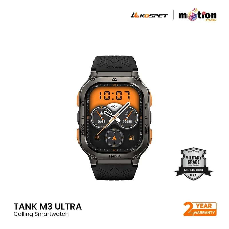 Kospet Tank M3 Ultra Calling Rugged Smartwatch with GPS