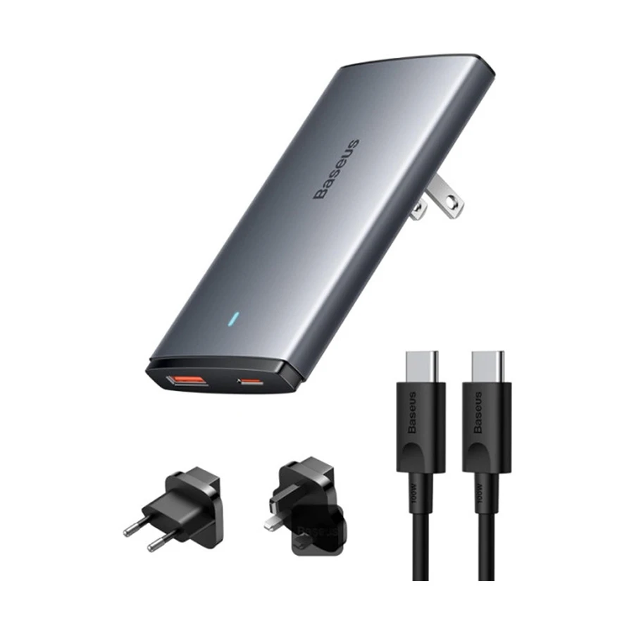 Baseus GaN5 Pro Ultra-Slim Fast Charger 65W Adapter with Type C Cable