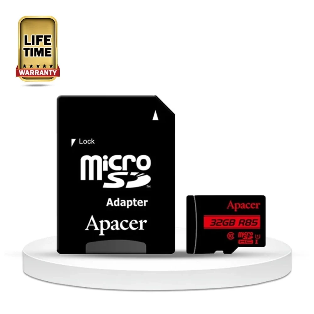 Apacer R85 32GB Micro SD Memory Card Class 10 With Adapter