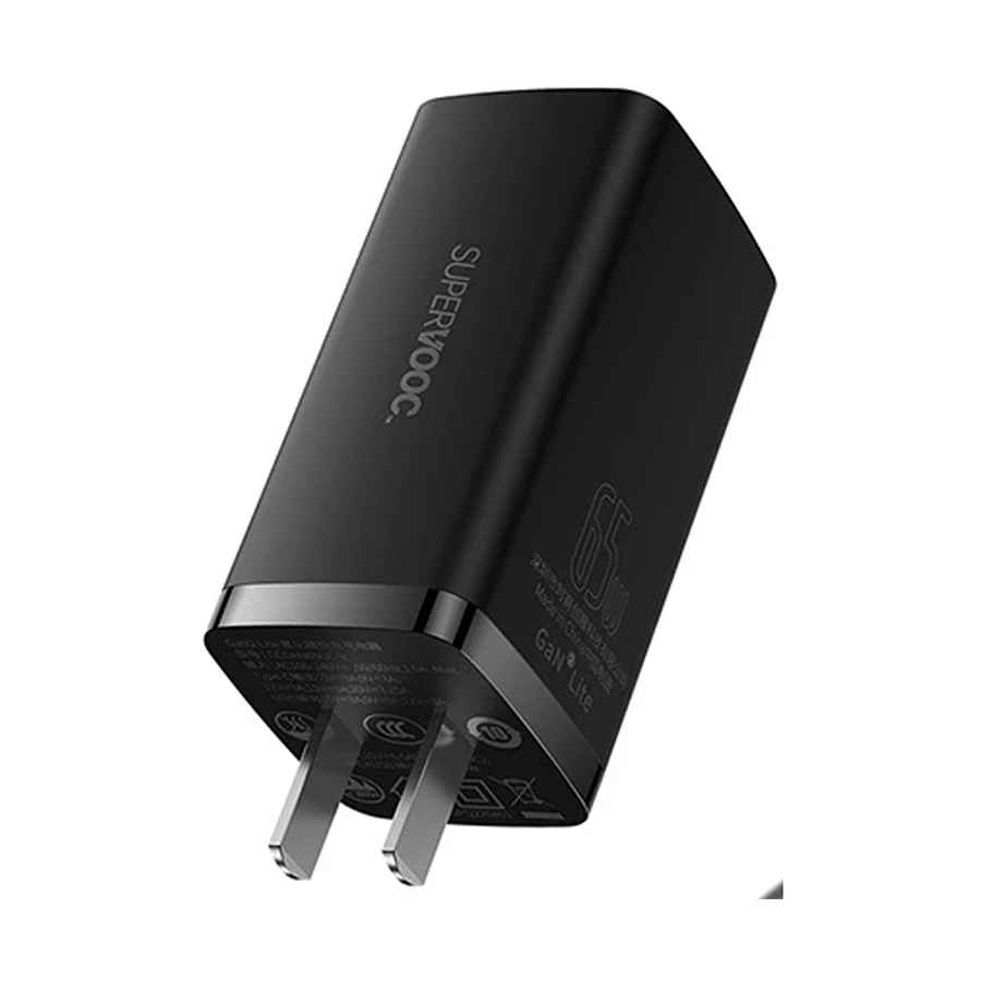 Baseus GaN2 lite Fast Charger C+U 65W CN (SUPER VOOC)