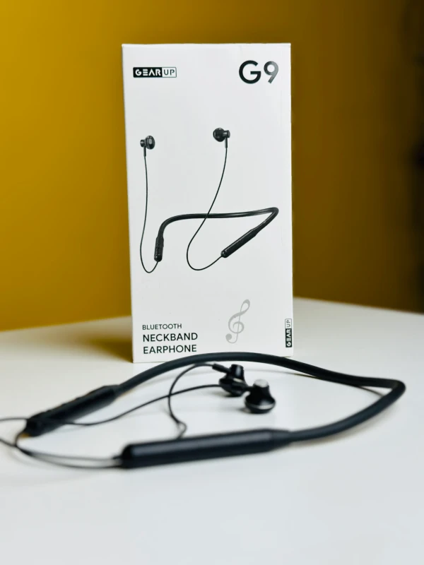 GearUP G9 Neckband Magnetic Metal Earphone With Good Quality Microphone