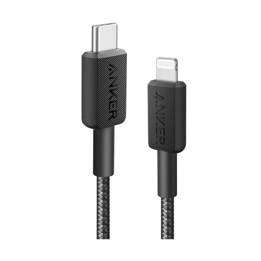 Anker 322 USB Type-C Male to Lightning Male, 1.8 Meter, Black Charging Cable #A81B6H11