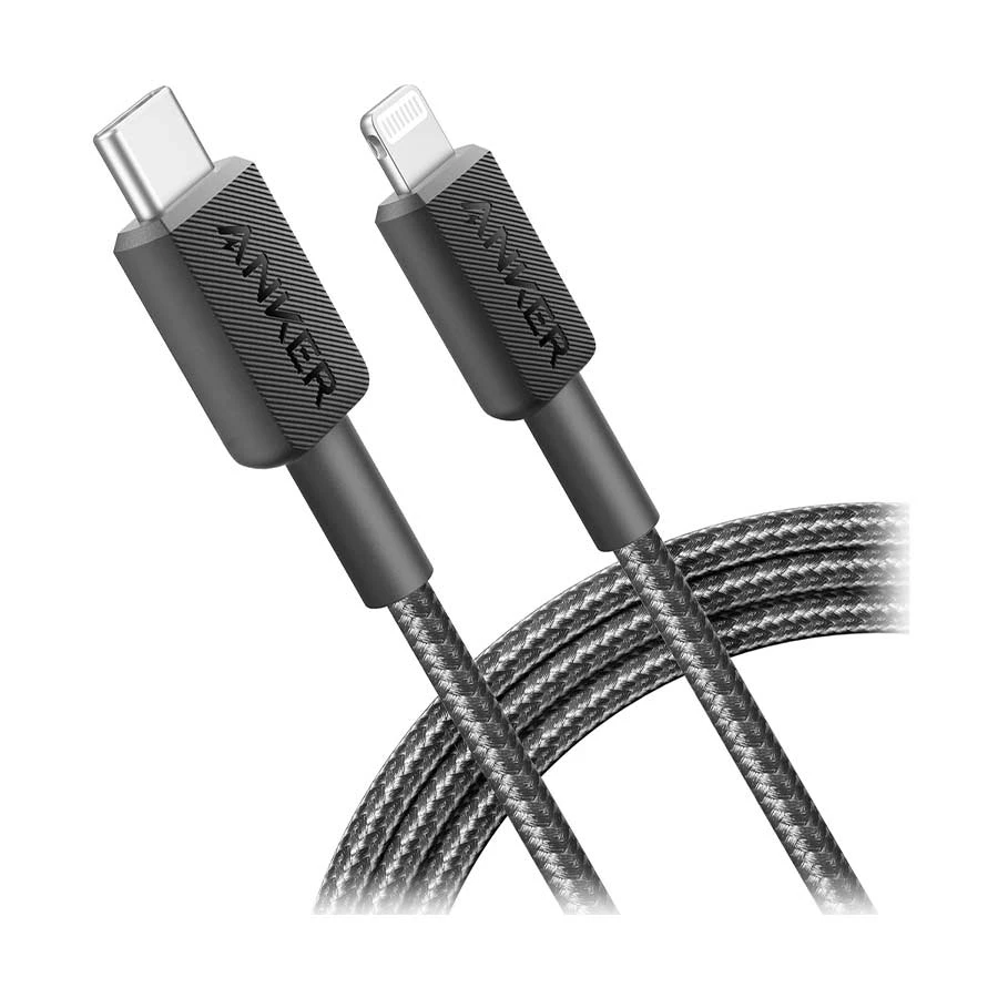 Anker 322 USB Type-C Male to Lightning Male, 1.8 Meter, Black Charging Cable #A81B6H11 Thumbnail