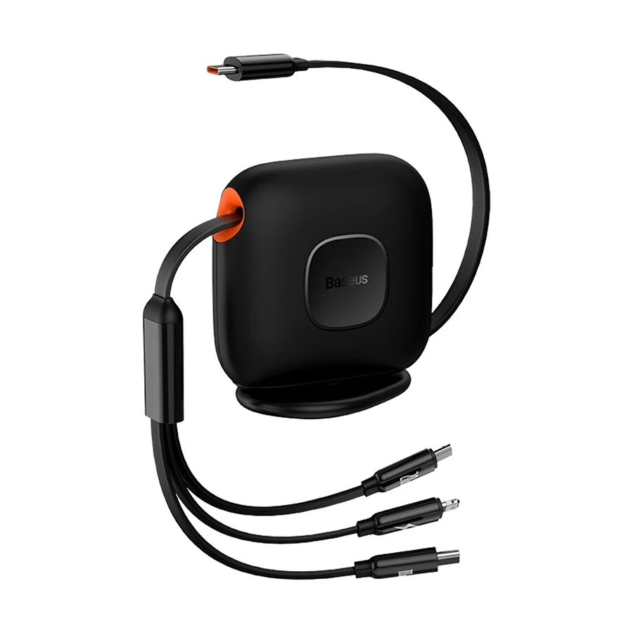Baseus Traction Series Retractable 100W 3-in-1 Fast Charging Cable
