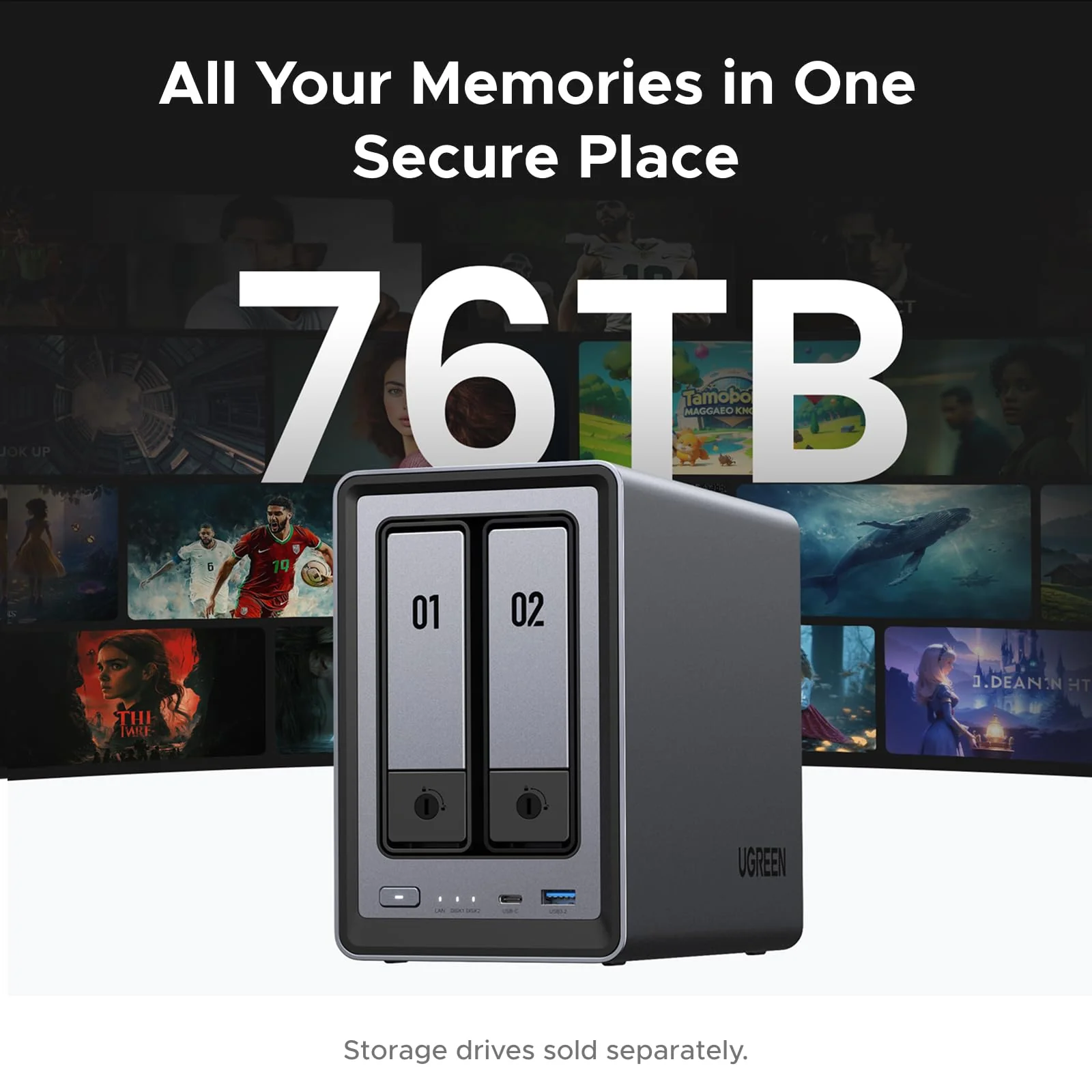 Ugreen DXP2800 (25227) Network Attached Storage (Diskless)