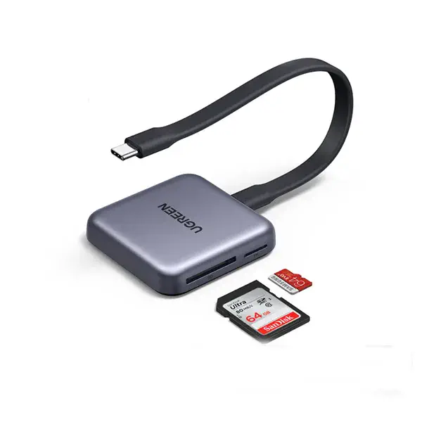 UGREEN CM898 (65095) Magnetic 3-in-1 USB-C Card Reader