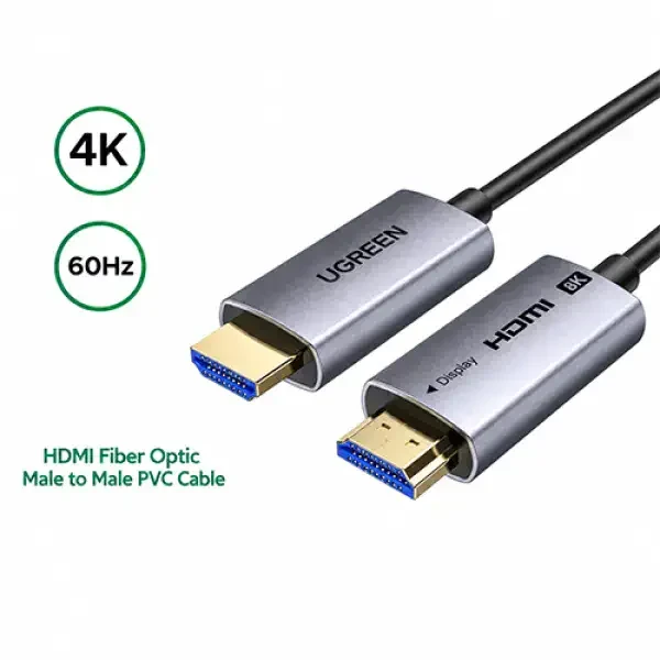 Ugreen HD178 (45508) UGREEN 45508 HDM I 4K Fiber O ptic Video Cable Cable M ale to M ale Alum inum Shell 40m HD178