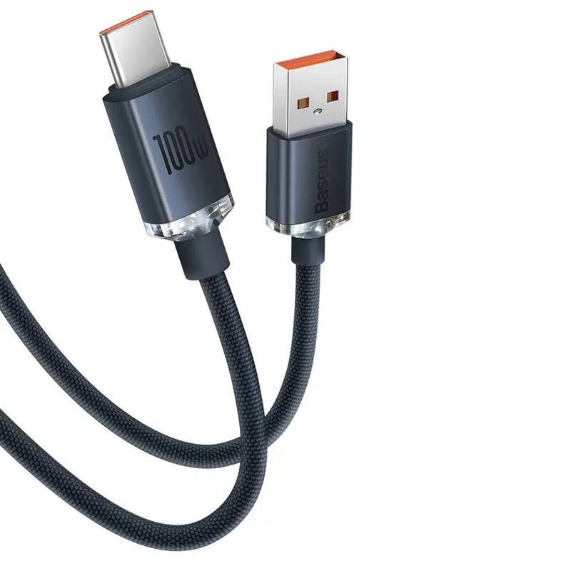 Baseus USB To Type-C 100W Crystal Shine Series Fast Charging Data Cable