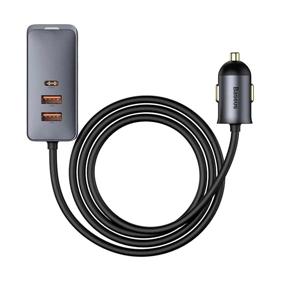 Baseus CCBT-B0G Share Together PPS Multi-port Fast Charging Car Charger with Extension Cable