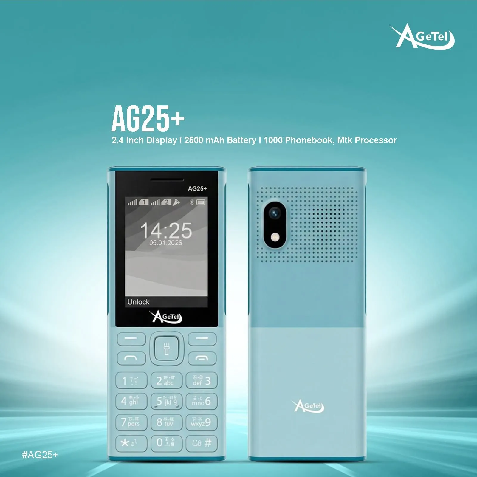 Agetel AG25+ Dual SIM Feature Mobile