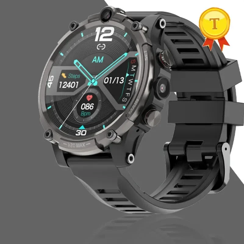 V20 Max 4G LTE Dual Camera Android Smartwatch (2GB + 16GB)