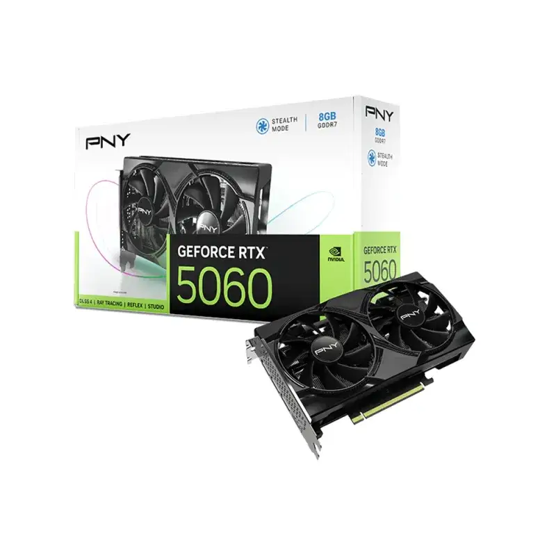 PNY GeForce RTX 5060 8GB GDDR7 Dual Fan Graphics Card