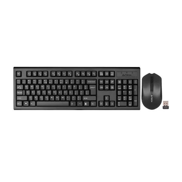 A4Tech 3000N V-Track 2.4G Wireless Bangla Keyboard with Wireless Padless Mouse