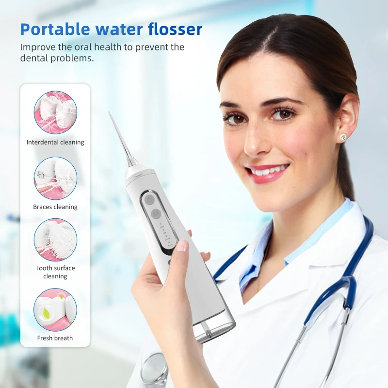 Xiaomi Oral Irrigator Rechargeable Water Flosser Portable Dental Water Jet Cleaner (M209)