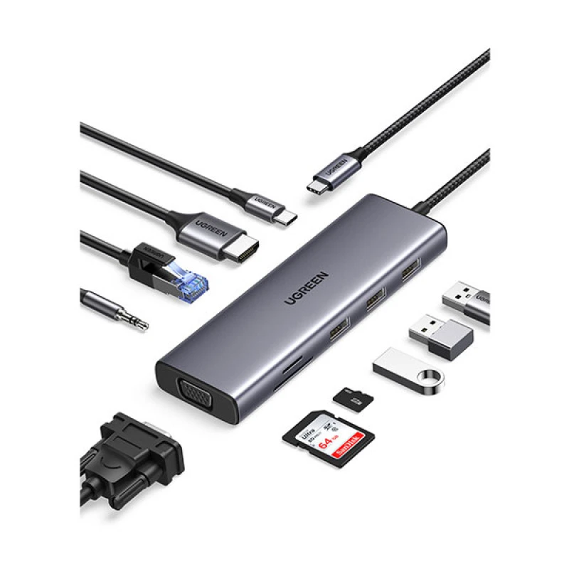 Ugreen Revodok CM498 (15601) USB-C Multifunction 10-in-1 Docking Station