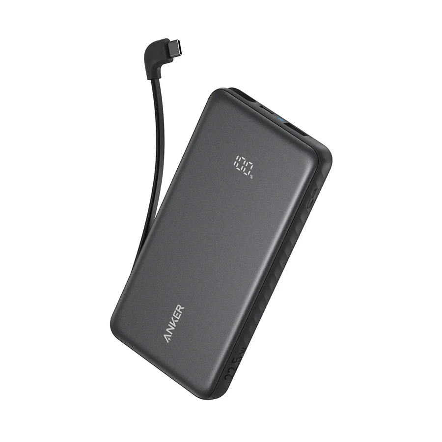 Anker Zolo 10000mAh Black 22.5W Power Bank with Digital Display