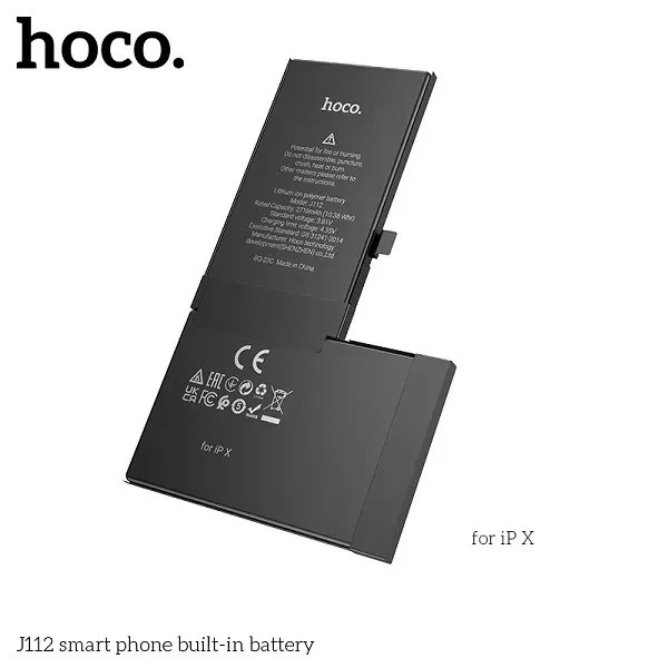 Hoco J112 IPx Smart Li-Polymer 2716mAh IPhone X Battery