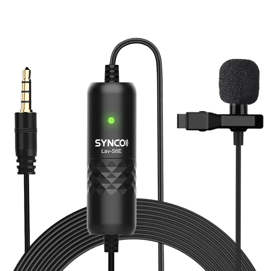 Synco Lav-S6E Compact Omnidirectional Lavalier Microphone