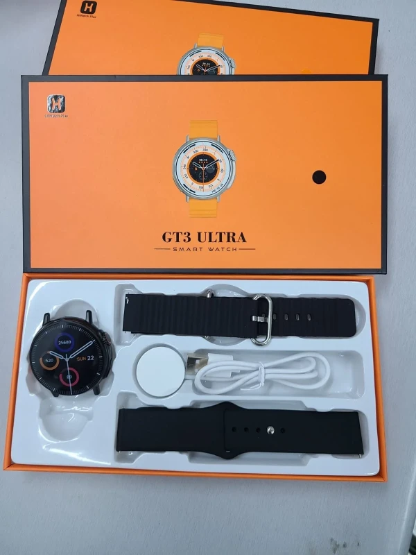 GT3 Ultra Round Dial Smart Watch