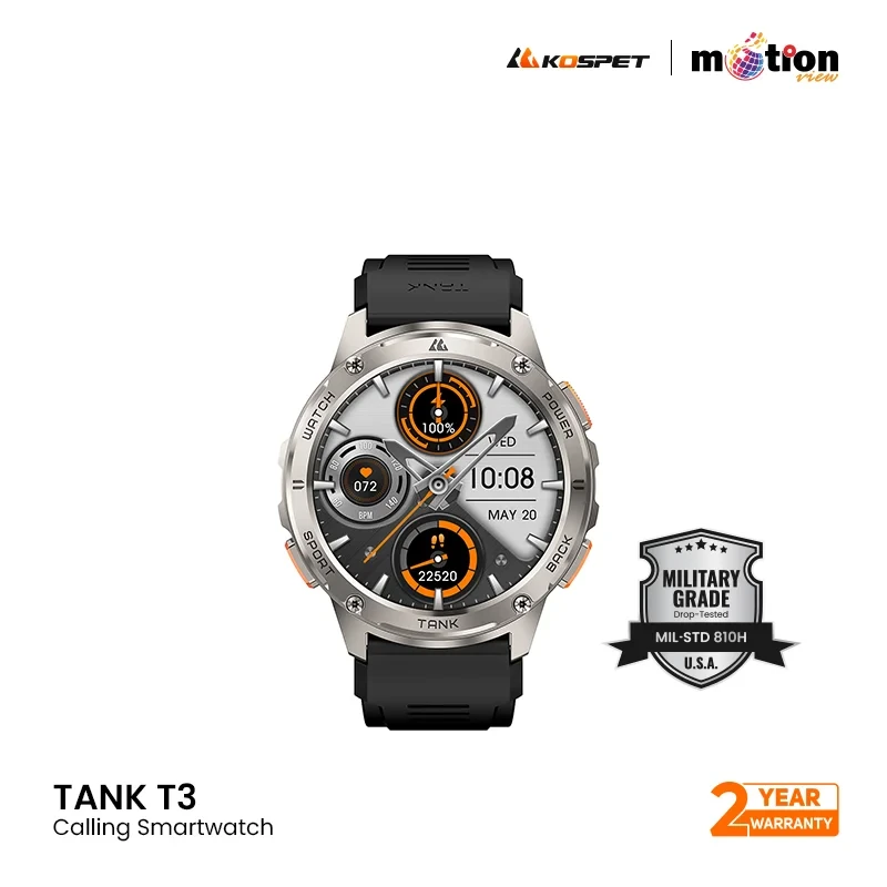 Kospet Tank T3 Calling Rugged Smartwatch